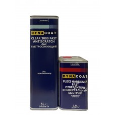 Лак акриловый бесцветный быстрый  Dyna HS 3000 ,5л + отв. 2,5л fast 