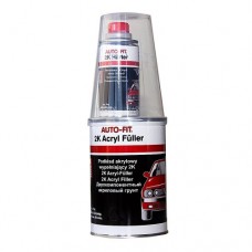 Акриловый грунт для авто c отвердителем AUTO-FIT 2К HS 5+1 белый, 1,2 л