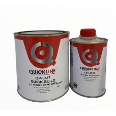 Автомобильный грунт наполнитель Quickline 4:1 Quick-Build 0,8л + отвердитель 0,2 л, темно-серый